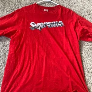 Supreme chrome logo tee